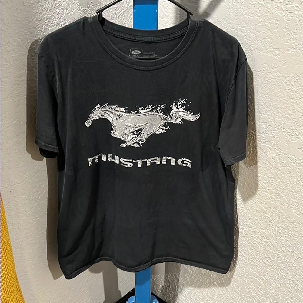 Ford Mustang Black Tee - Short Sleeve
